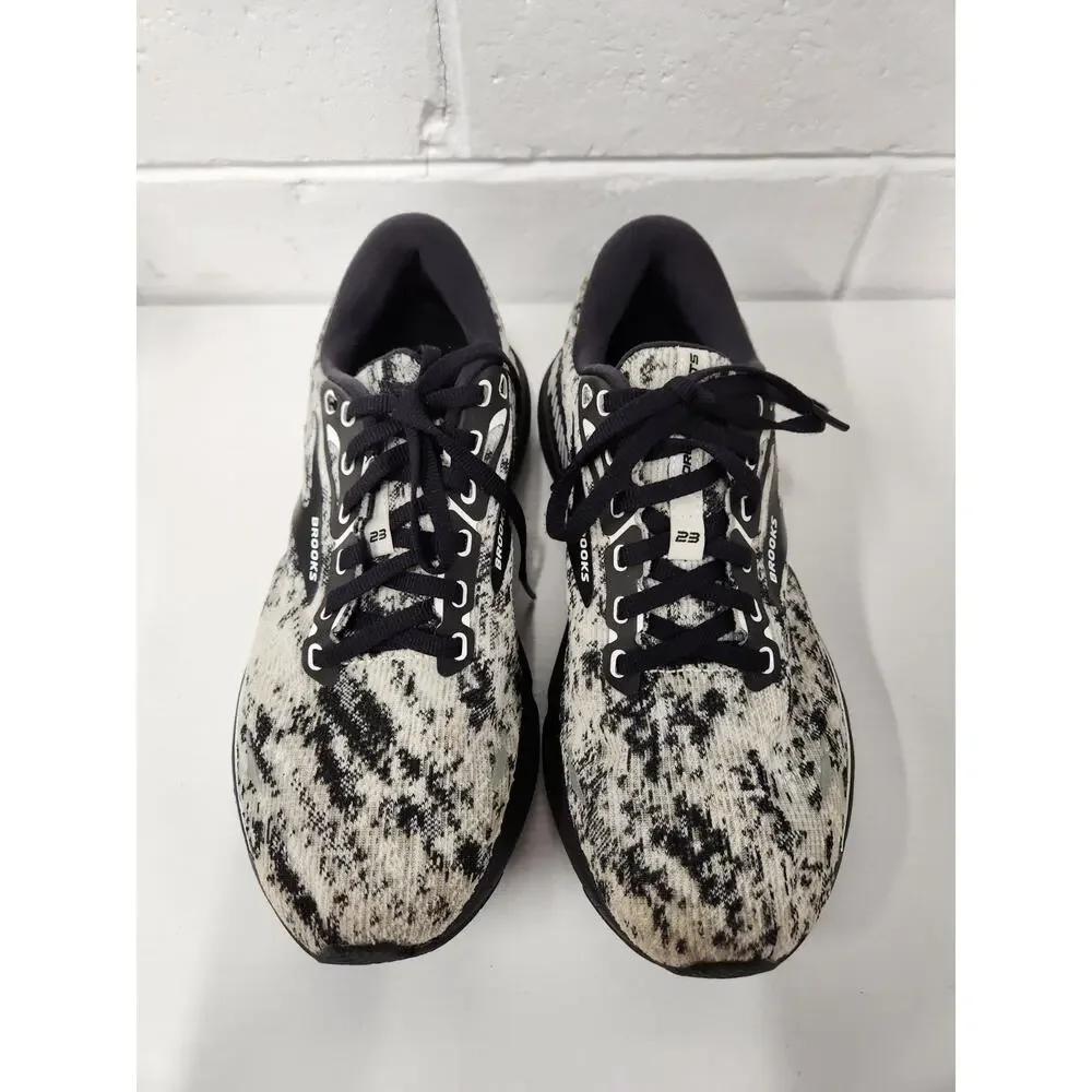 Brooks Adrenaline GTS 23 Women's Running Shoes, Size 9.5, In Black/White/Gray